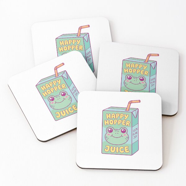 Item preview, Cute Happy Hopper Frog Juice Box Kawaii 100% Pure Joy Art designed and sold by Pavnud.