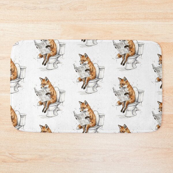 Item preview, Fox On Toilet designed and sold by Roy & Tiffany.