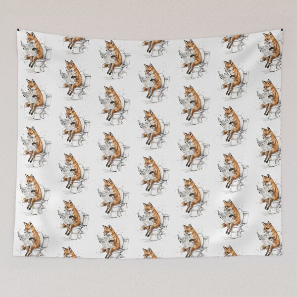 Item preview, Fox On Toilet designed and sold by Roy & Tiffany.