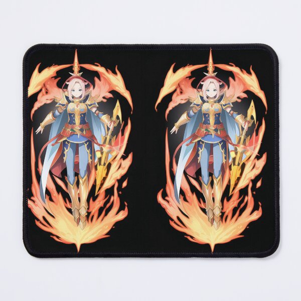Item preview, Art - Stylized fantasy warrior, Flaming aura and golden armor designed and sold by AnimeShin.