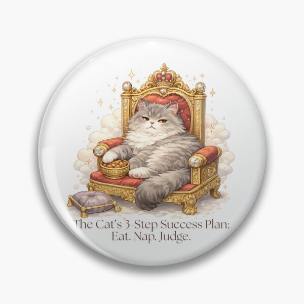Item preview, Success Plan: Eat. Nap. Judge. - Cat Logic designed and sold by RunningWhiskers.