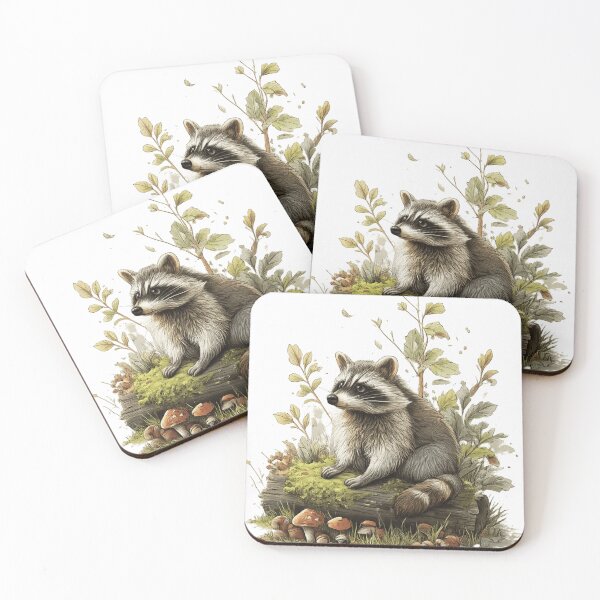 Item preview, Forest Raccoon Woodland Nature Animal Shirt designed and sold by WearTheVibe Store.