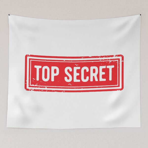 Item preview, Top Secret Grunge Rubber Stamp Design designed and sold by VectorForge Studio.