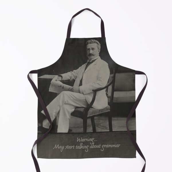 Item preview, Vintage photograph of a stern old man in suit with newspaper on a chair and with text designed and sold by Photopat.