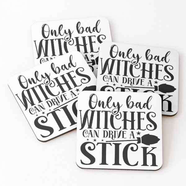 Item preview, Only Bad Witches Can Drive A Stick - Autumn Halloween Vibes Quote designed and sold by FuzionRaptor.
