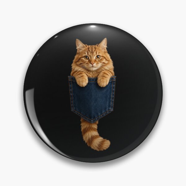 Item preview, Pocket Tabby Color Flaffy Cat Cute and Funny Gifts For Cat Mom Cat Dad  designed and sold by alenaz.