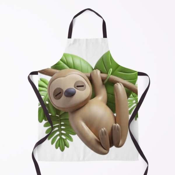 Item preview, Cute Sleeping Sloth Hanging on Branch | Kawaii 3D Animal Illustration designed and sold by ArhaanFashions.