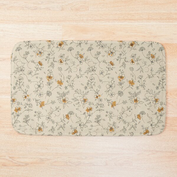 Item preview, Mustard Wildflower Botanical Pattern  Minimal Scandinavian Floral Phone Case designed and sold by Bronze-Starr.