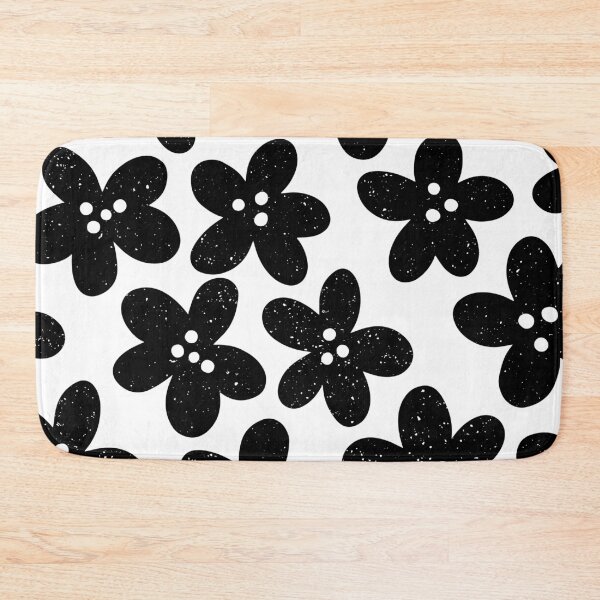 Item preview, Black Flower Blossoms on a white Background designed and sold by GemsAnatomy.
