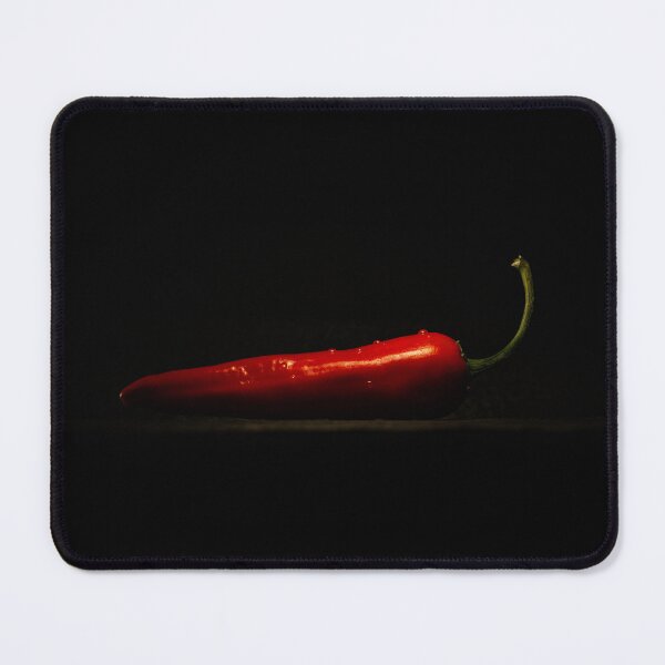 Item preview, Red hot chili pepper on the black background. designed and sold by RinaZik.