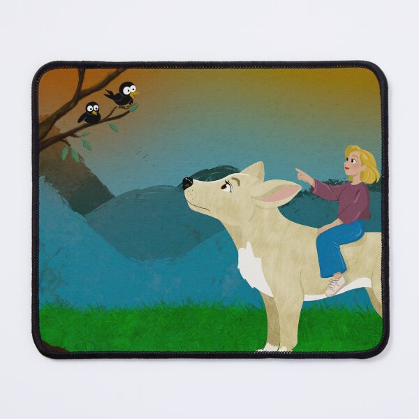 Item preview, Girl And Dog Adventure designed and sold by ellealsopaints.