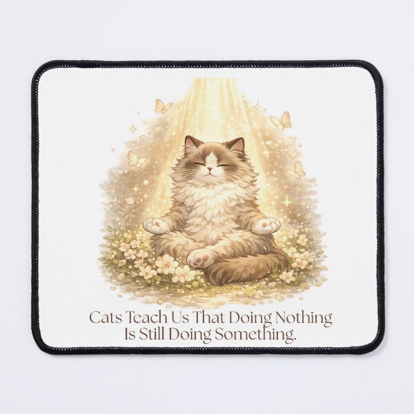 Item preview, The Power of Doing Nothing - Cat Logic designed and sold by RunningWhiskers.