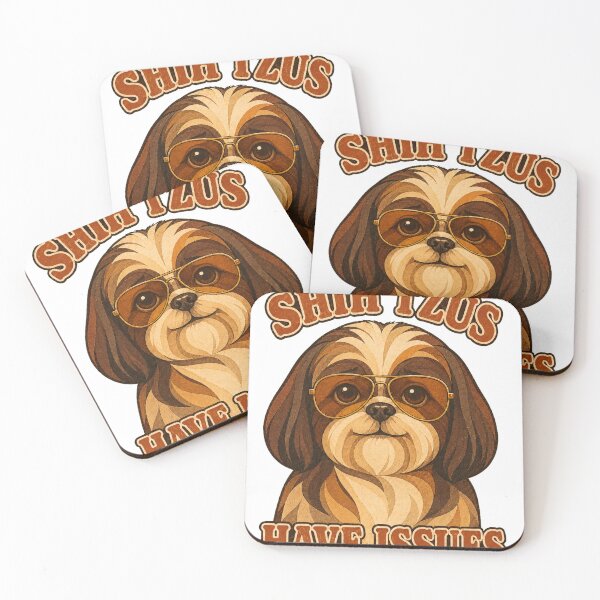Item preview, Shih Tzus Have Issues – Funny Retro Dog designed and sold by Rewind Society.