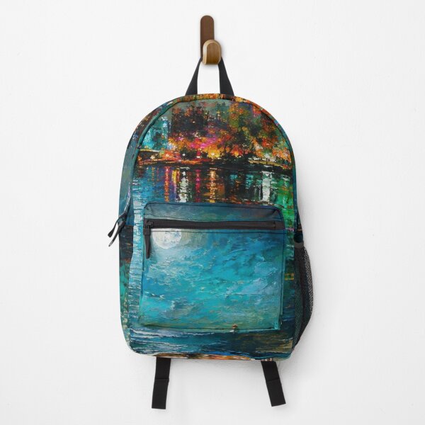 Item preview, Vibrant City Skyline at Night - Modern Blue Cityscape designed and sold by Joey Santiago.
