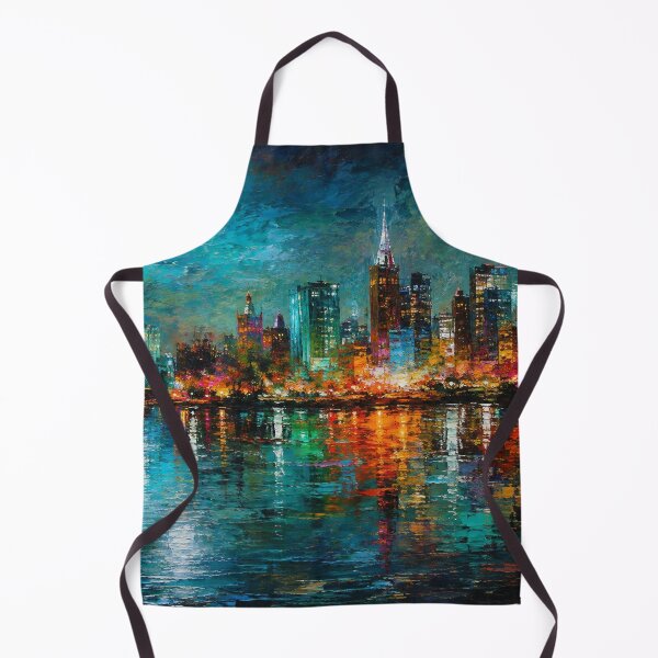 Item preview, Vibrant City Skyline at Night - Modern Blue Cityscape designed and sold by Joey Santiago.