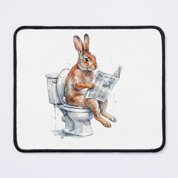 Item preview, Bunny Reading Newspaper designed and sold by Roy & Tiffany.