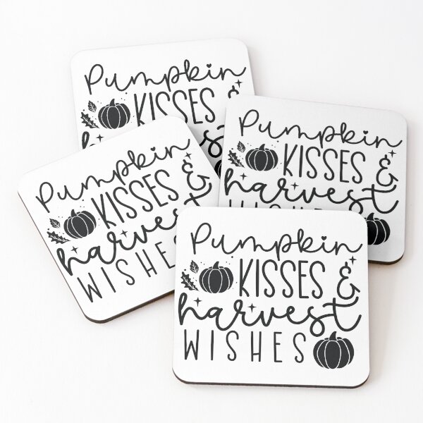 Item preview, Pumpkin Kisses And Harvest Wishes - Autumn Halloween Vibes Quote designed and sold by FuzionRaptor.
