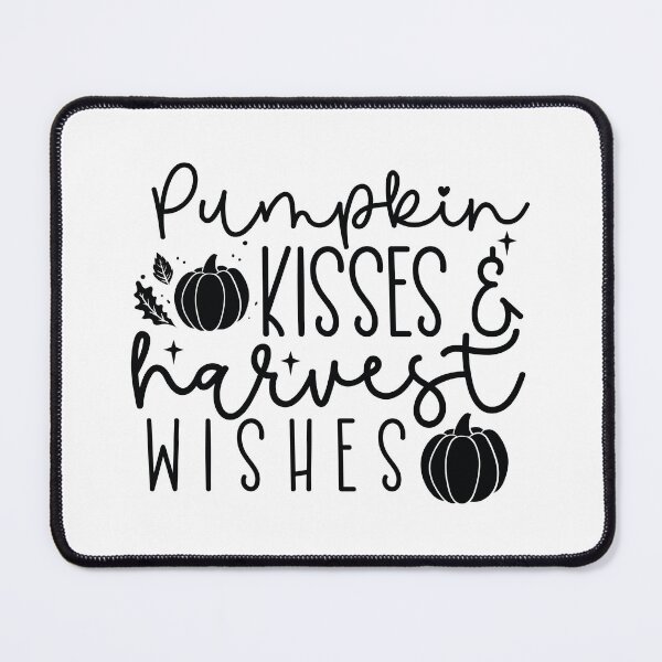 Item preview, Pumpkin Kisses And Harvest Wishes - Autumn Halloween Vibes Quote designed and sold by FuzionRaptor.