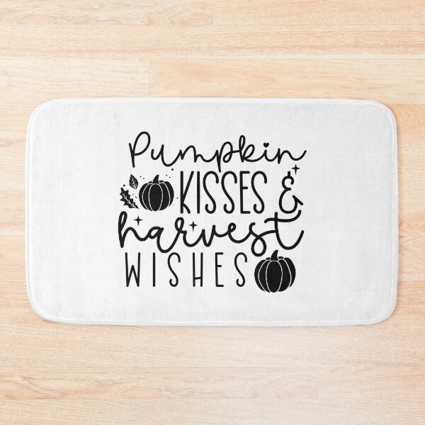 Item preview, Pumpkin Kisses And Harvest Wishes - Autumn Halloween Vibes Quote designed and sold by FuzionRaptor.