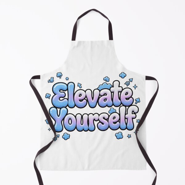 Item preview, Elevate Yourself Sky Blue Lavender Cloud Arrow Retro Quote designed and sold by AuraVibesArts .
