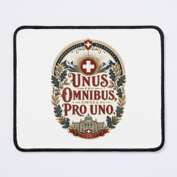 Item preview, Swiss Latin Motto Federal Palace Confederatio Helvetica designed and sold by AntiqueImages.