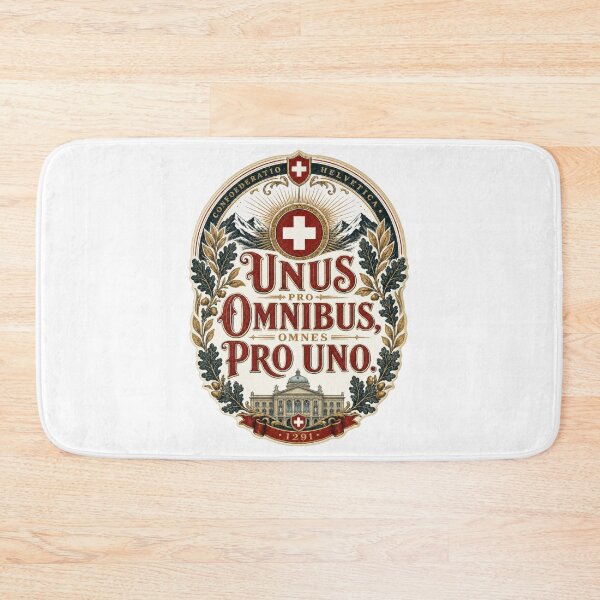 Item preview, Swiss Latin Motto Federal Palace Confederatio Helvetica designed and sold by AntiqueImages.