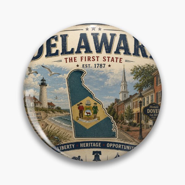 Item preview, Delaware – US Cities Collection designed and sold by SlanPOD.