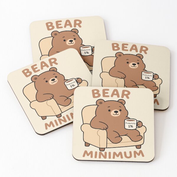 Item preview, Bear Minimum - Relaxed Bear designed and sold by Regal Rev.