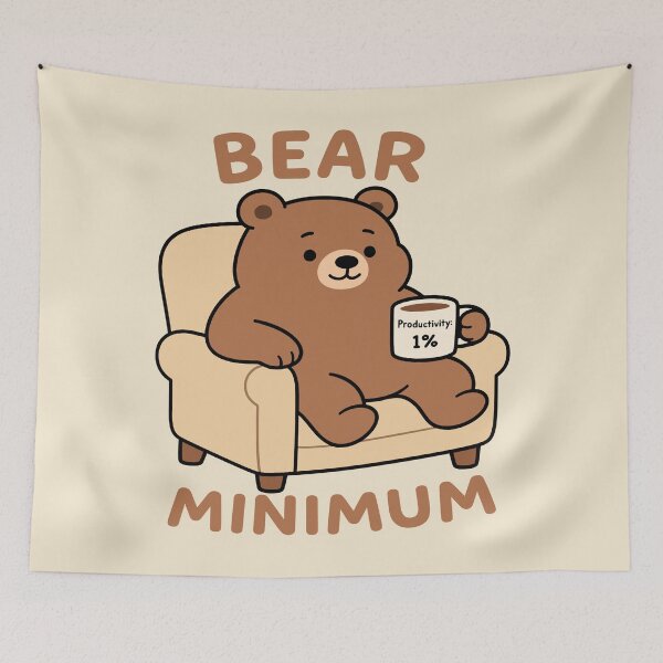 Item preview, Bear Minimum - Relaxed Bear designed and sold by Regal Rev.