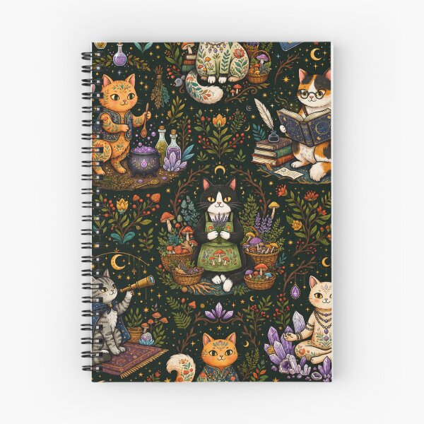 Item preview, Enchanted Mystic Cats Pattern designed and sold by Iampoji.