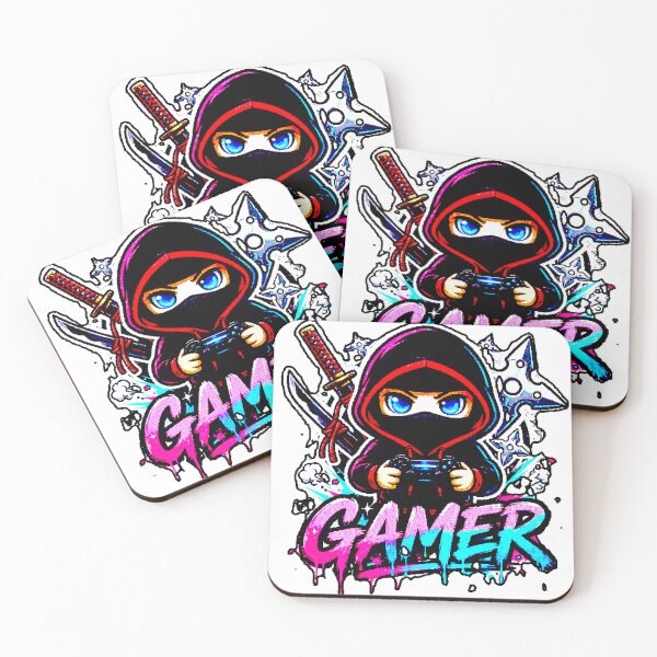 Item preview, Ninja Gamer Chibi | Esports Mascot with Controller designed and sold by AstronautMerch.