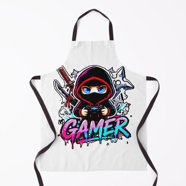 Item preview, Ninja Gamer Chibi | Esports Mascot with Controller designed and sold by AstronautMerch.
