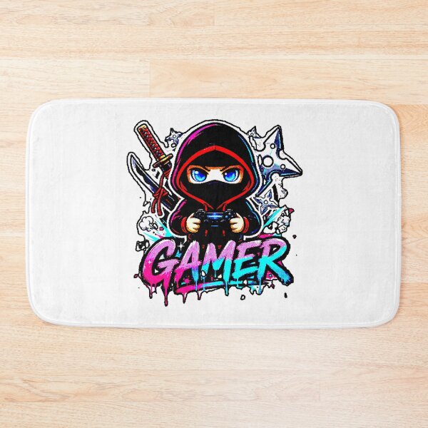 Item preview, Ninja Gamer Chibi | Esports Mascot with Controller designed and sold by AstronautMerch.