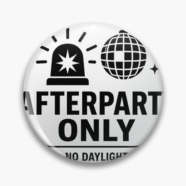 Item preview, Afterparty Only Disco Ball Road Sign Graphic designed and sold by  ZenRave Designs.