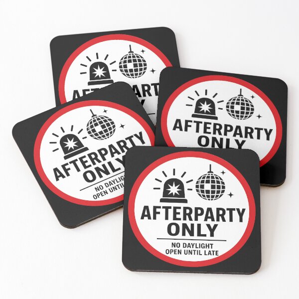 Item preview, Afterparty Only Disco Ball Road Sign Graphic designed and sold by  ZenRave Designs.