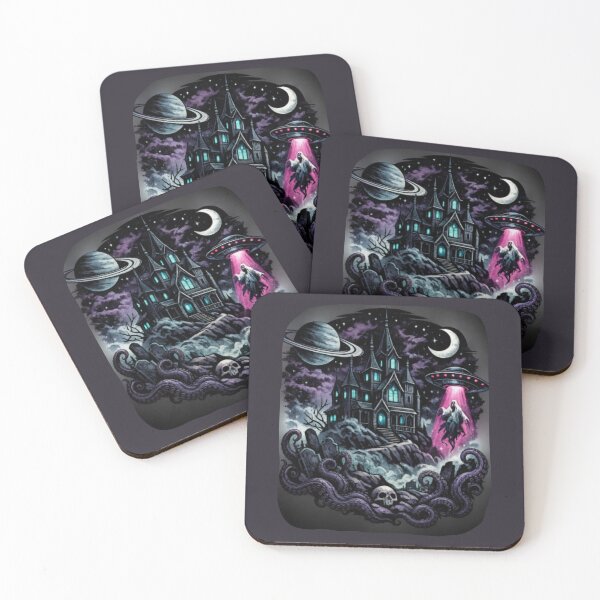 Item preview, Haunted Mansion UFO Abduction with Cosmic Tentacles designed and sold by darametzgerart.