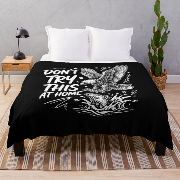Item preview, Don't Try This At Home Funny Osprey Fishing T-Shirt | Bird Watching Angler Graphic Gift designed and sold by Trendably.