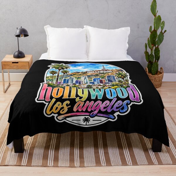 Item preview, Hollywood Los Angeles California Watercolor USA Travel designed and sold by TomFrontierArt.
