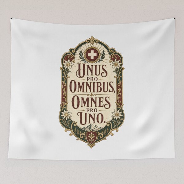 Item preview, Vintage Swiss Motto Edelweiss Alpine Traditional designed and sold by AntiqueImages.