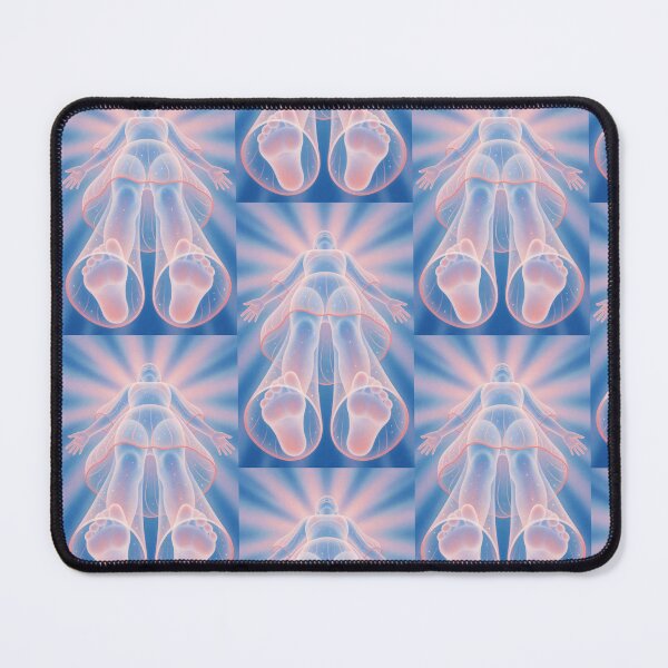 Item preview, Ethereal Glowing Human Silhouette Abstract Art designed and sold by AnamikaArtVibe.