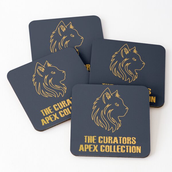 Item preview, The Curators Apex Collection Gold Wolf Line Art Majestic Feline designed and sold by Joshbrowny.