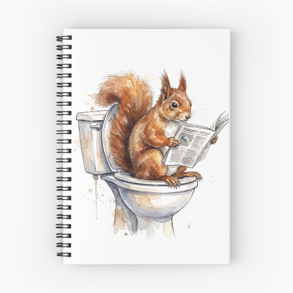 Item preview, Squirrel On Toilet designed and sold by Tiffany Roy.