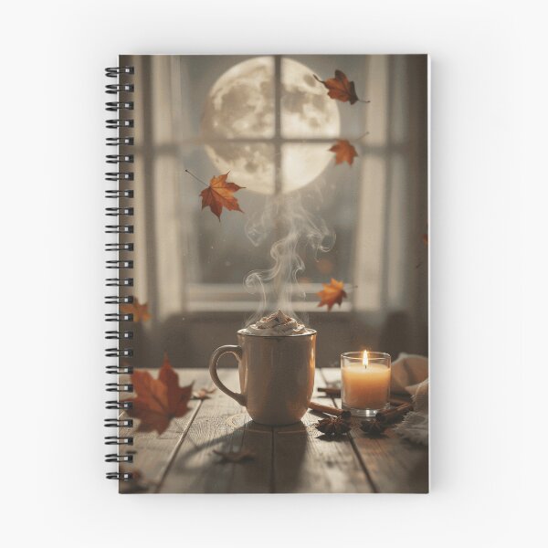 Item preview, Cozy Autumn Coffee by Moonlight designed and sold by TobinMercer.