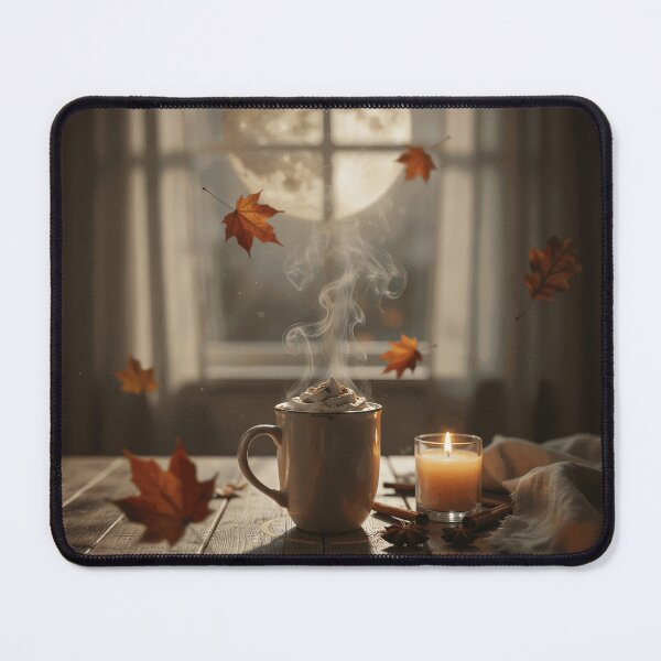 Item preview, Cozy Autumn Coffee by Moonlight designed and sold by TobinMercer.
