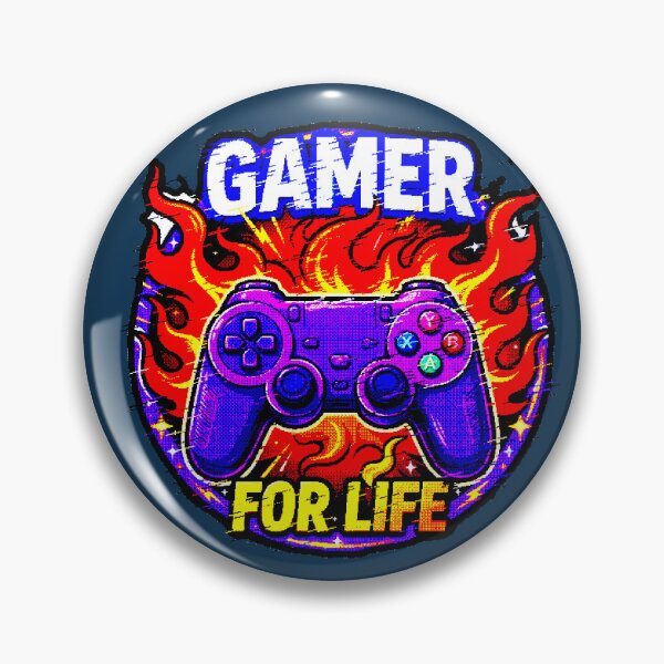 Item preview, Gamer For Life | Controller with Flames Gamer Design designed and sold by AstronautMerch.