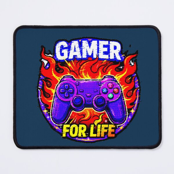 Item preview, Gamer For Life | Controller with Flames Gamer Design designed and sold by AstronautMerch.