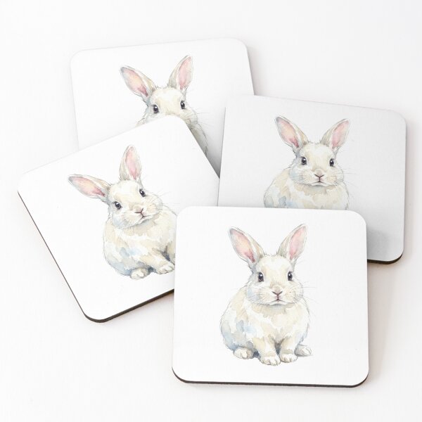 Item preview, White Bunny Sitting designed and sold by Tiffany Roy.