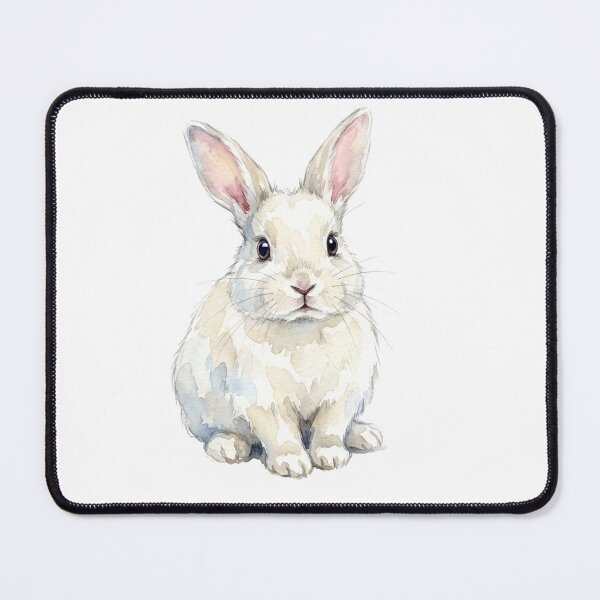 Item preview, White Bunny Sitting designed and sold by Roy & Tiffany.