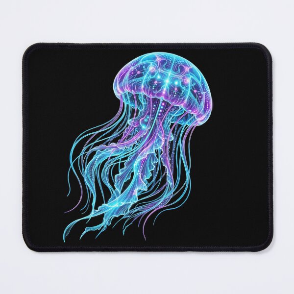 Item preview, Neon Bioluminescent Jellyfish designed and sold by TheOctopusArt.