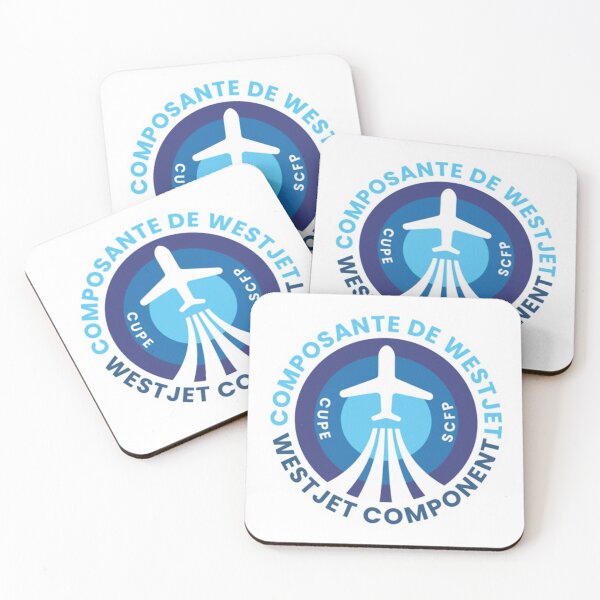 Item preview, WestJet Component CUPE SCFP Blue Flight Badge designed and sold by anierladsas.